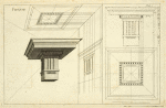 The Dorick [sic] entablature in perspective.