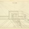 The plan and elevation of a corbel in perspective.