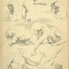 Male figures - recumbent or reclined.
