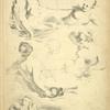Female figure - recumbent or reclined.