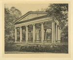 Pavillon des trois grâces, au jardin du palais, côté sud. Construction de l'architecte Cameron. Le groupe - copie d'après Antoine Canova - par Paolo Trescorni, sculpté d'une seule pièce de marbre.