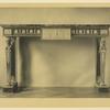 Table en acajou ornée de bronze.