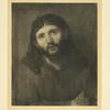 Tête de Christ par Rembrandt, école hollandaise.