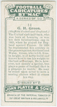 G. H. Green (Sheffield United and England).