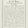 F. W. Kean (Sheffield Wednesday and England).