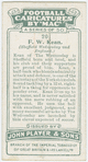 F. W. Kean (Sheffield Wednesday and England).