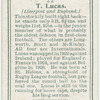 T. Lucas (Liverpool and England).