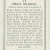 Albert McInroy (Sunderland and England).