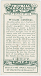William Rawlings (Southampton and England).