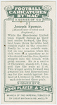 Joseph Spence (Manchester United and England).