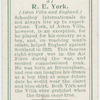 R. E. York (Aston Villa and England).