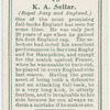 K. A. Sellar (Royal Navy and England).