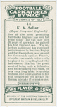 K. A. Sellar (Royal Navy and England).