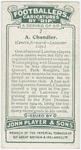 A. Chandler (Centre forward -- Leicester City).