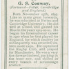 G. S. Conway (Forward -- Fettes, Cambridge and England).