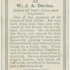 W. J. A. Davies (Stand-off half -- Navy and England).