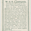 W. G. E. Luddington (Forward -- Devonport Services, Navy and England).