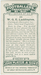 W. G. E. Luddington (Forward -- Devonport Services, Navy and England).