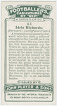 Idris Richards (Forward -- Cardiff and Wales).