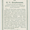 G. V. Stephenson (Centre three-quarter -- Queen's University (Belfast) and Ireland).