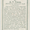 A. T. Voyce (Forward -- Gloucester and England).
