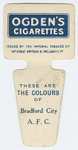 These are the colours of Bradford City A. F. C.