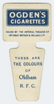 These are the colours of Oldham R. F. C.