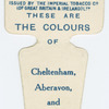 These are the colours of Cheltenham, Aberavon, and Barrow R. F. C.