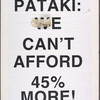 Sick People Need Health Insurance. Verso: Gov. Pataki: We Can't Afford 45% More. ACT UP [Condom attached]