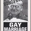 Stop the Pope. John Paul Is a Drag. Verso: Stop Homophobia. Gay Marriage Is a Right.