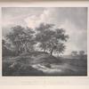 After torrent with oak trees, original by Jacob van Ruisdael.
