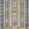 Pilaster; central decoration contains scenes of cherubs, nude gods and goddesses, with borders of flowering plants