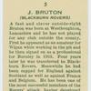 J. Bruton (Blackburn Rovers).