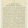 J. Bruton (Blackburn Rovers).