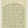 T. Cooper (Late of Derby County).