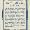 South African Captain.