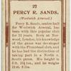 Percy R. Sands (Woolwich Arsenal).