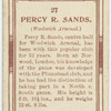 Percy R. Sands (Woolwich Arsenal).
