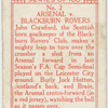 Arsenal v. Blackburn Rovers.