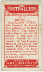 Arsenal v. Blackburn Rovers.
