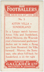 Aston Villa v. Sunderland.