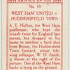 West Ham United v. Huddersfield Town.