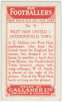 West Ham United v. Huddersfield Town.