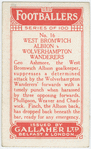 West Bromwich Albion v. Wolverhampton Wanderers.