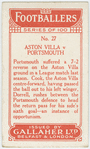 Aston Villa v. Portsmouth.