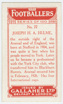 Joseph H. A. Hulme.