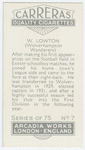 W. Lowton (Wolverhampton Wanderers)