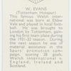 W. Evans (Tottenham Hotspur)