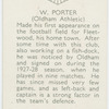 W. Porter (Oldham Athletic)