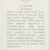 J. Hulme (Arsenal)